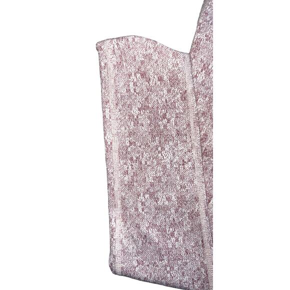 NWT GYMSHARK Compression Fit Fleur Texture Leggings Dusky Pink Marl Workout XS - Picture 5 of 9